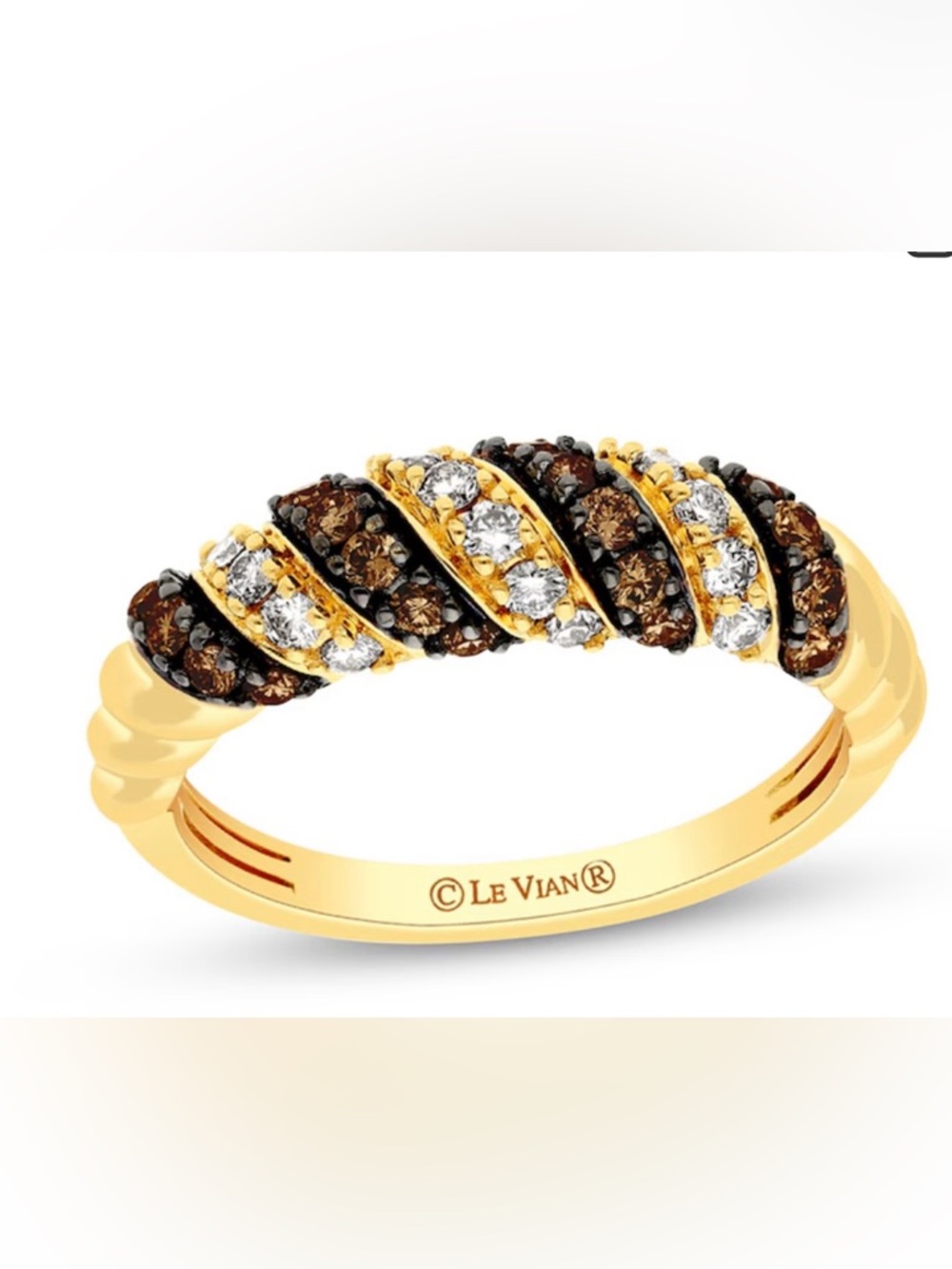 Le Vian Band Honey Gold Size 6 - Picture 8 of 8